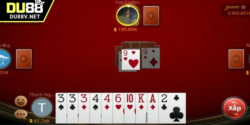 Quy trình xếp bài khi tham gia trò chơi